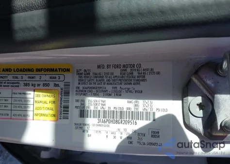 2016 Ford Fusion Se z USA, uszkodzony, nr VIN 3FA6P0HD8GR209516